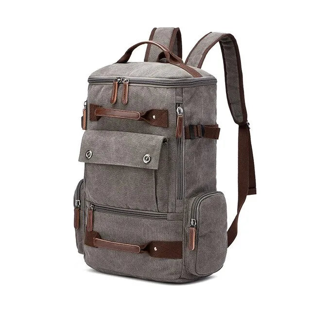 Men’s Vintage Canvas Backpack School Bag Men’s Travel Bags Large Capacity Laptop Backpack