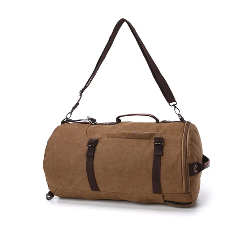 Men’s Canvas Vintage Travel Bags Large Capacity Tote Shoulder Bag Daily Bolsa Multifunction Duffel Bag (Copy)
