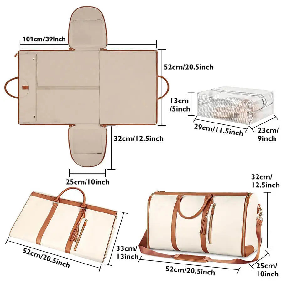 Foldable Travel Bag: Large Capacity, Multi-functional, Wrinkle Prevention