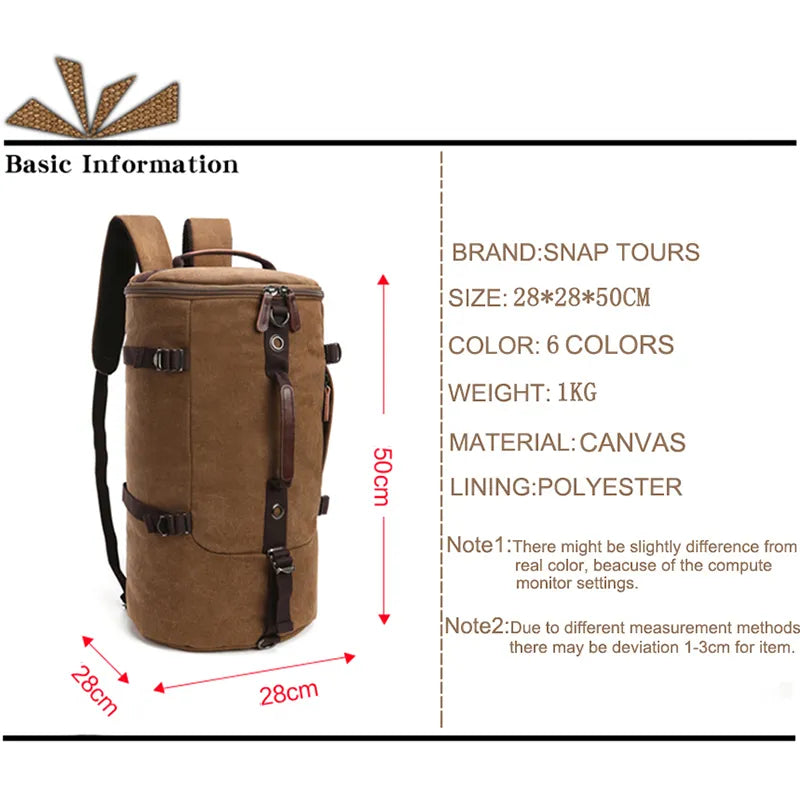 Men’s Canvas Vintage Travel Bags Large Capacity Tote Shoulder Bag Daily Bolsa Multifunction Duffel Bag (Copy)