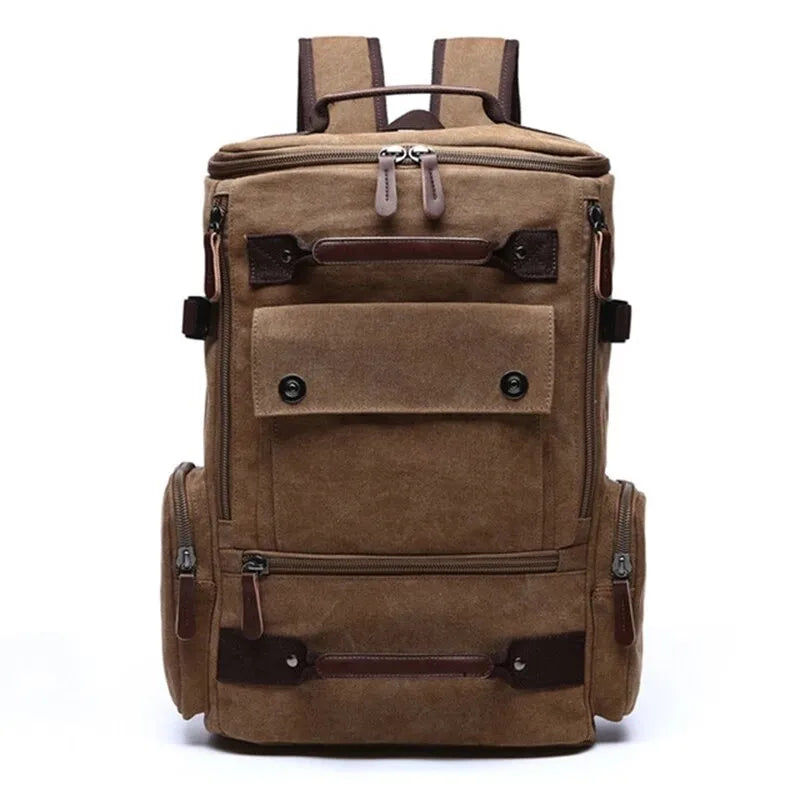 Men’s Vintage Canvas Backpack School Bag Men’s Travel Bags Large Capacity Laptop Backpack